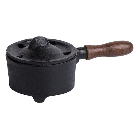 Cast Iron Cauldron (Wooden Handle)